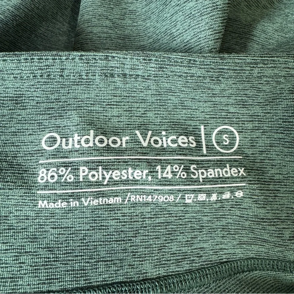 Outdoor Voices Green 7/8 Leggings